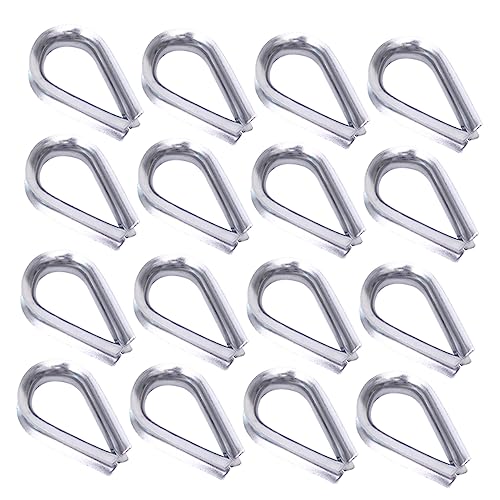 BAZEITFLOW 50 Stück Drahtseil Klemme Ring Rostfreies Kabel Klemmen für Verbindung und für Marineanwendungen und Deckgeländer BAZEITFLOW 50 Stück Drahtseil Klemme Ring Rostfreies Kabel Klemmen für Verbindung und für Marineanwendungen und Deckgeländer von BAZEITFLOW