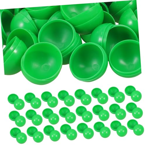 BAZEITFLOW 50 Stück Öffbare Kunststoff Losbälle Grün Wiederverwendbare Kugeln für Partyspiele Raffles und Interaktive Veranstaltungen Befüllbare Spielrequisiten für Feiern und Gewinnspiele von BAZEITFLOW