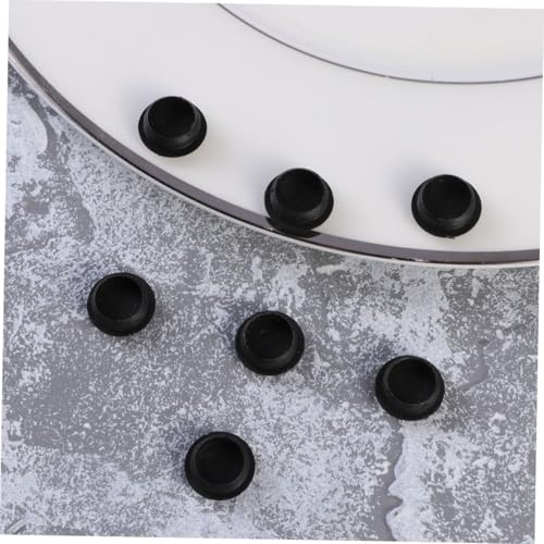 BAZEITFLOW 50 Stück Schraubenabdeckkappen Schwarz Kunststoff für Möbel Scharniere Tür Fenster Blenden Schraubenabdeckungen Möbelbohrloch Abdeckstopfen Dekorative Abdeckkappen von BAZEITFLOW