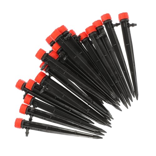 BAZEITFLOW 50 Stück Sprühdüsen für Bewässerung Einstellbare Tropfdüsen für Gartenbewässerung Misting Düsen für Verstellbar für Blumentöpfe und Blumenbeete von BAZEITFLOW