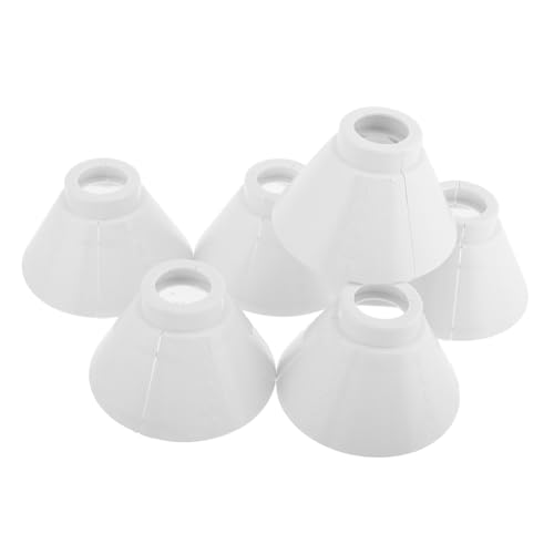 BAZEITFLOW 6 Paare Kunststoff Lampenschirme Lampenschirm Lampenschutz Pendelleuchte Lampenhalter für Kronleuchter Tischlampe Lichtschutz Lichtkäfig von BAZEITFLOW