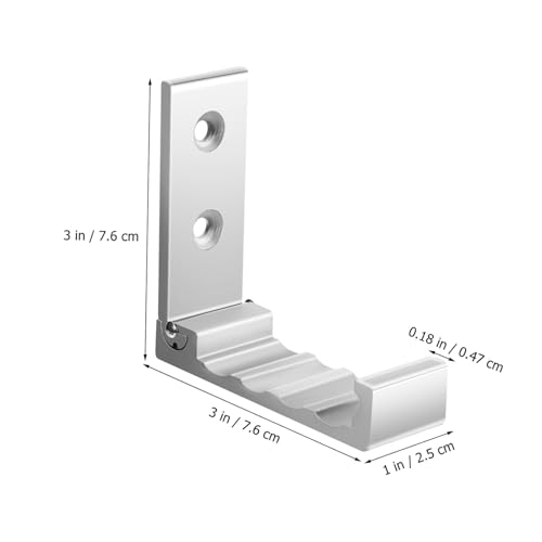 BAZEITFLOW 6 Stück Klappbare Wandhaken aus Aluminiumlegierung Teiliges Platzsparend Robust Vielseitig für Mäntel Handtücher Taschen mit Elegantem Wellen Design für Küche Schlafzimmer Garage von BAZEITFLOW