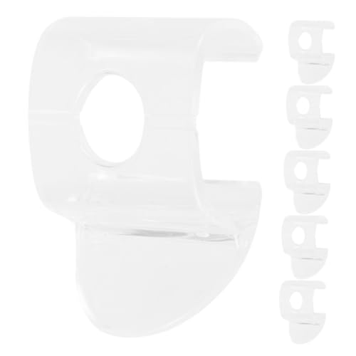 BAZEITFLOW 6 Stück Mini Schnurlose Fensterrollo Griffe Transparente Kunststoff Griffe für Wabenrollos Faltrollos und Jalousien Einfache Installation Robust und Transparent von BAZEITFLOW