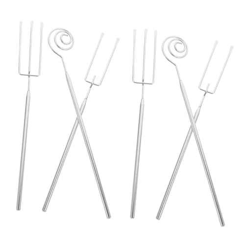BAZEITFLOW 6 Stück Teiliges Fondue aus Hitzebeständige Lange Griffe für Schokoladen und Käsefondue Spülmaschinenfest Design für Hot Pot Bbq und Dessert von BAZEITFLOW