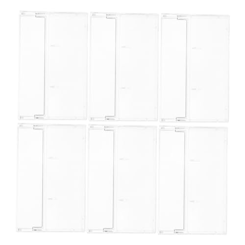 BAZEITFLOW 6 Stück Transparente Kassettenspulen Aufbewahrungsboxen Kleine Organizer aus Klarem Kunststoff Schützende Hüllen für Standard Audiokassetten Stapelbar und Platzsparend für Zuhause BAZEITFLOW 6 Stück Transparente Kassettenspulen Aufbewahrungsboxen Kleine Organizer aus Klarem Kunststoff Schützende Hüllen für Standard Audiokassetten Stapelbar und Platzsparend für Zuhause von BAZEITFLOW