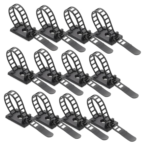 BAZEITFLOW 60 Stück Selbstklebende Kabelhalter Verstellbare Kabelbinder aus Kunststoff Kabelmanagement für Schreibtisch und Büro Robuste Kabelclips für Ladekabel und Drahtorganisation zu BAZEITFLOW 60 Stück Selbstklebende Kabelhalter Verstellbare Kabelbinder aus Kunststoff Kabelmanagement für Schreibtisch und Büro Robuste Kabelclips für Ladekabel und Drahtorganisation zu von BAZEITFLOW