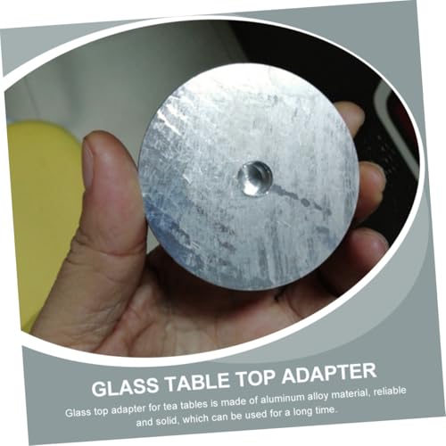 BAZEITFLOW 8 Stück Teiliges Aluminium Rundscheiben als Glas Tischplatten Adapter für Couchtische und Teetische Stabile Einfache Montage Langlebiges Aluminiumlegierungsmaterial für von BAZEITFLOW