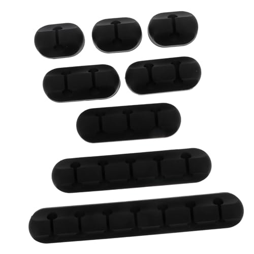 BAZEITFLOW 8 Stück Teiliges Kabelclips aus Langlebigem Silikon Selbstklebender Kabelhalter Kabelmanagement für Schreibtisch und Büro Kabelorganizer zur Zugentlastung und Sicheren BAZEITFLOW 8 Stück Teiliges Kabelclips aus Langlebigem Silikon Selbstklebender Kabelhalter Kabelmanagement für Schreibtisch und Büro Kabelorganizer zur Zugentlastung und Sicheren von BAZEITFLOW