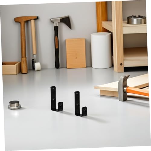 BAZEITFLOW 8 Stück Teiliges Metall J haken mit Schrauben Robuste Bettenleiter halter für Etagenbetten Kindersicher Vinylbeschichtet Vielseitig Einsetzbar für Schlafzimmer und Stauraum von BAZEITFLOW