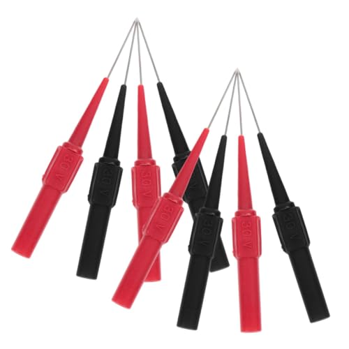 BAZEITFLOW 8 Stück Teiliges Set Multimeter Testsonden mit Spitzen Edelstahl Nadeln Isolierte Drahtdurchdringungsprüfungen Kompatibel mit Bananenstecker Vielseitig für Elektronische Messungen BAZEITFLOW 8 Stück Teiliges Set Multimeter Testsonden mit Spitzen Edelstahl Nadeln Isolierte Drahtdurchdringungsprüfungen Kompatibel mit Bananenstecker Vielseitig für Elektronische Messungen von BAZEITFLOW