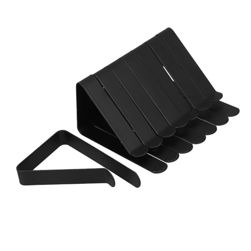 BAZEITFLOW 8 Stück Tischdeckenklammern aus Edelstahl Windfeste Outdoor Tischklammern für Camping Picknick Robustes Design Vielseitig für Verschiedene Tischstärken für Gartenparty und von BAZEITFLOW