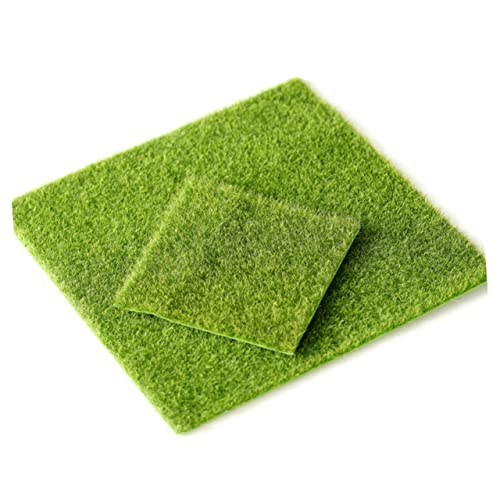 BAZEITFLOW 8Stücke Teiliges Künstliches Moosgras für Miniaturgärten Realistische Gartenornamente für Mikrolandschaften Grün Dekoration für Kreative Bastelprojekte von BAZEITFLOW