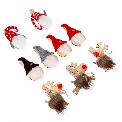 BAZEITFLOW 9 Stk. Teiliges Bunte Holz Memo Clips Weihnachtsdeko mit Niedlichen Waldmotiven Wiederverwendbare Dekorative Fotoklammern für Notizen und Fotos Nachhaltige Clip Halter für BAZEITFLOW 9 Stk. Teiliges Bunte Holz Memo Clips Weihnachtsdeko mit Niedlichen Waldmotiven Wiederverwendbare Dekorative Fotoklammern für Notizen und Fotos Nachhaltige Clip Halter für von BAZEITFLOW