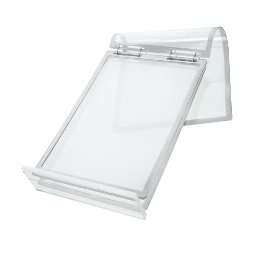 BAZEITFLOW Acryl Display ständer Hochformat Transparent Flip page Menühalter Tischaufsteller Vielseitig für Restaurants Cafés Werbung von BAZEITFLOW