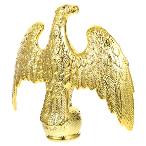 BAZEITFLOW Adler fahnenmast Endstück Ornament aus Robustem Kunststoff Kreativer Adlerkopf für Outdoor Garten und Büro Langlebige Fahnenmast Dekoration Verhindert Wickeln der Flagge Eleganter von BAZEITFLOW