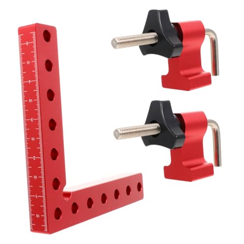BAZEITFLOW Aluminiumlegierung Holzarbeitswinkel Positionierwinkel Klemme Eckspanner für Boxen Ablagen Schränke DIY Holzwerkzeug Kompakt Leicht BAZEITFLOW Aluminiumlegierung Holzarbeitswinkel Positionierwinkel Klemme Eckspanner für Boxen Ablagen Schränke DIY Holzwerkzeug Kompakt Leicht von BAZEITFLOW