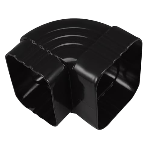 BAZEITFLOW Aluminiumlegierung Regenrinnenbogen Adapter Langlebiger Regenfallrohr Vielseitig Gebogen Robust und Installieren für Dachentwässerung von BAZEITFLOW