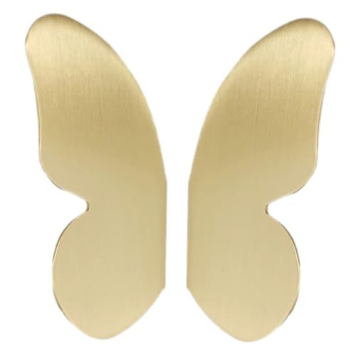 BAZEITFLOW Aluminiumlegierung Schmetterlings Küchenschrankgriff Modern Minimalistisch Kommode Schubladengriff Einloch Möbelknopf für Kleiderschrank Schminktisch von BAZEITFLOW