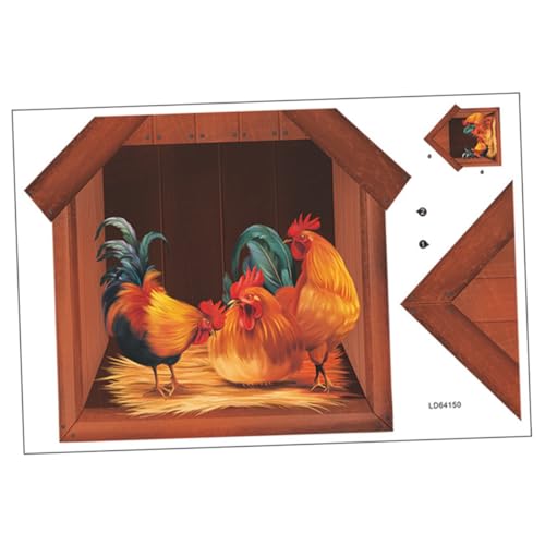 BAZEITFLOW Animal Wandsticker Cartoon Huhn Selbstklebend DIY Wandtattoo Kinderzimmer Dekoration für Wohnzimmer Schlafzimmer Stabile Rückstandsfreie Wanddeko BAZEITFLOW Animal Wandsticker Cartoon Huhn Selbstklebend DIY Wandtattoo Kinderzimmer Dekoration für Wohnzimmer Schlafzimmer Stabile Rückstandsfreie Wanddeko von BAZEITFLOW