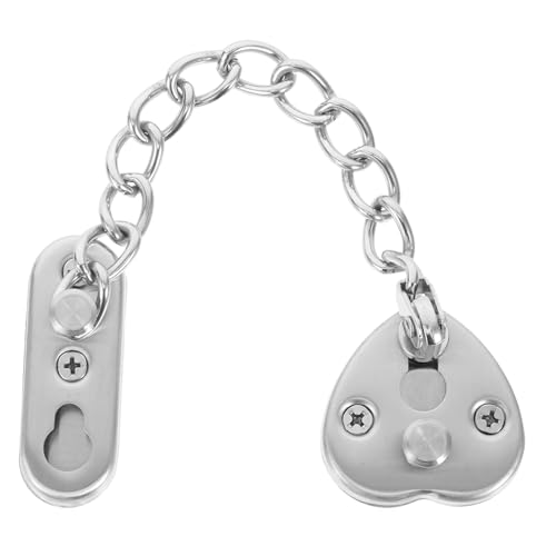 BAZEITFLOW Anti-diebstahl Türkette aus Edelstahl mit Verstellbarem Ringverschluss Bohrfreie Sicherheits-türkette für Hotel und Zuhause Innenbereich Kindersicher Einfache Montage Vielseitig von BAZEITFLOW