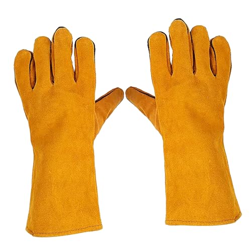 BAZEITFLOW Arbeitshandschuhe mit Baumwollfutter Lang Hitzebeständig Verstärkt für Gartenarbeit und Bau Schutzhandschuhe für Damen und Herren Robust und Komfortabel Gelb Einheitsgröße BAZEITFLOW Arbeitshandschuhe mit Baumwollfutter Lang Hitzebeständig Verstärkt für Gartenarbeit und Bau Schutzhandschuhe für Damen und Herren Robust und Komfortabel Gelb Einheitsgröße von BAZEITFLOW