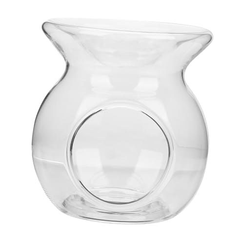 BAZEITFLOW Aromalampe Glas Diffusor Teelichthalter Ätherische Öle Aromatherapie Duftlampe für Romantische Dekoration Hitzebeständig Langlebig von BAZEITFLOW