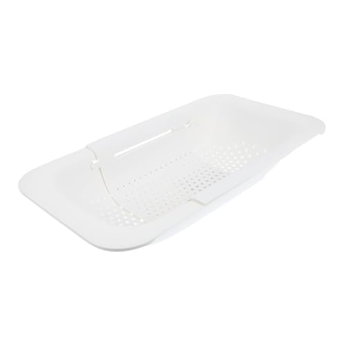 BAZEITFLOW Ausziehbares Abtropfkorb Küchenspüle Edelstahl Siebkorb Multifunktionales Obst Gemüse Lagerkorb Weiß Verstellbar für Verschiedene Spülbeckengrößen Platzsparend und Installieren BAZEITFLOW Ausziehbares Abtropfkorb Küchenspüle Edelstahl Siebkorb Multifunktionales Obst Gemüse Lagerkorb Weiß Verstellbar für Verschiedene Spülbeckengrößen Platzsparend und Installieren von BAZEITFLOW