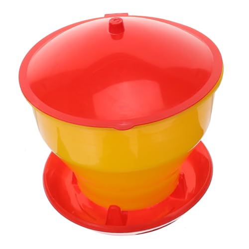 BAZEITFLOW Automatischer Kunststoff hühnerfutterspender Robuster Geflügelfutterautomat für Küken und Hühner Langlebiger Futtertrog für Garten Bauernhof und Geflügelhaltung BAZEITFLOW Automatischer Kunststoff hühnerfutterspender Robuster Geflügelfutterautomat für Küken und Hühner Langlebiger Futtertrog für Garten Bauernhof und Geflügelhaltung von BAZEITFLOW