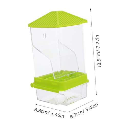 BAZEITFLOW Automatischer Vogelfutterspender mit Spritzschutz Großer Futterbehälter Robuste Futterbox für Papageien Wellensittiche und Tauben Einfache Bedienung für Sauberes Füttern im von BAZEITFLOW