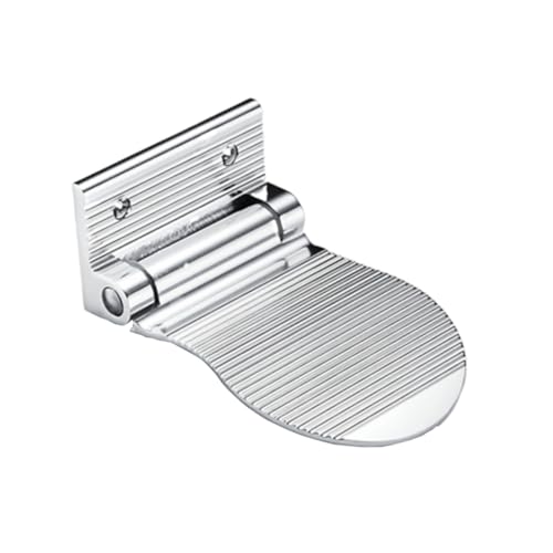BAZEITFLOW Aviation Aluminium Fußstütze für Badezimmer Rutschfester Duschtritt Pedal Halter Silber Balancierhilfe zum Rasieren und Schuhe Anziehen von BAZEITFLOW