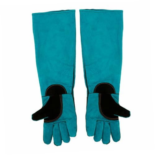 BAZEITFLOW Bissfeste Haustierhandschuhe aus Robustem Kunstleder Langärmlig Schützend für Hund und Katze für Pflege Fütterung und Schweißarbeiten Vielseitig Einsetzbar Blau BAZEITFLOW Bissfeste Haustierhandschuhe aus Robustem Kunstleder Langärmlig Schützend für Hund und Katze für Pflege Fütterung und Schweißarbeiten Vielseitig Einsetzbar Blau von BAZEITFLOW