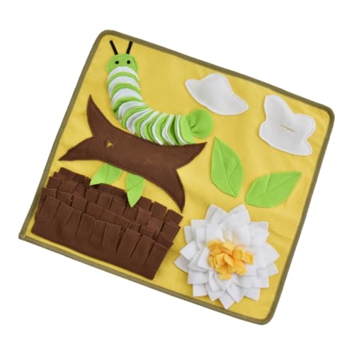 BAZEITFLOW Bissfester Faltbarer für Hunde Stresslindernde Futtermatte Tragbares Intelligenzspielzeug in Gelb Fördert Spielerisches Futterverstecken und Langsames Fressen BAZEITFLOW Bissfester Faltbarer für Hunde Stresslindernde Futtermatte Tragbares Intelligenzspielzeug in Gelb Fördert Spielerisches Futterverstecken und Langsames Fressen von BAZEITFLOW