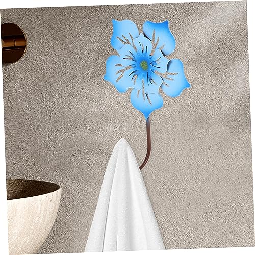 BAZEITFLOW Blauer Blumenförmiger Garderobenhaken aus Stabilem Vielseitiger Wandhaken für Schlüssel Mäntel und Dekoration Einfache Montage für Flur Küche Bad und Büro BAZEITFLOW Blauer Blumenförmiger Garderobenhaken aus Stabilem Vielseitiger Wandhaken für Schlüssel Mäntel und Dekoration Einfache Montage für Flur Küche Bad und Büro von BAZEITFLOW