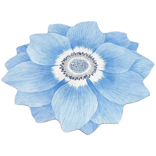 BAZEITFLOW Blumenförmiger Teppich rutschfest Polyesterfaser Floraler Bodenteppich Wohnzimmer Schlafzimmer Nachttischteppich Mädchenzimmer Dekor BAZEITFLOW Blumenförmiger Teppich rutschfest Polyesterfaser Floraler Bodenteppich Wohnzimmer Schlafzimmer Nachttischteppich Mädchenzimmer Dekor von BAZEITFLOW