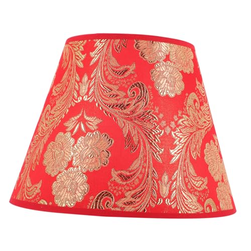 BAZEITFLOW Blumenmuster Lampenschirm für Tischlampe Kleiner Runder Lampenschirm aus Hochwertigem Baumwoll Leinen Weichlicht Diffusierend Einfache Montage Stilvoll für Schlafzimmer und BAZEITFLOW Blumenmuster Lampenschirm für Tischlampe Kleiner Runder Lampenschirm aus Hochwertigem Baumwoll Leinen Weichlicht Diffusierend Einfache Montage Stilvoll für Schlafzimmer und von BAZEITFLOW