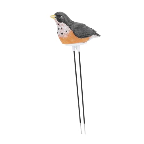 BAZEITFLOW Bodenfeuchtigkeitsmesser Pflanze Vogel Form Resin Hygrometer Feuchtigkeitssensor Blumenerde Tester Wassermelder Gartenpflanzen Bewässerungserinnerung Schwarz von BAZEITFLOW