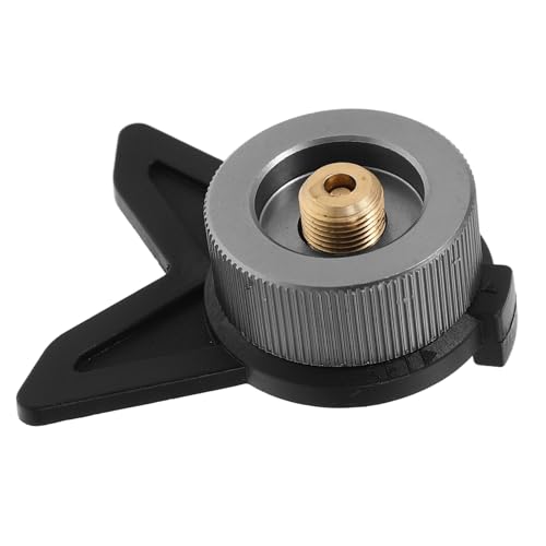 BAZEITFLOW Camping Gasadapter mit Robustem Messing für Outdoor Kocher und Gasgeräte Fester Halter für Sichere Verbindung Vielseitig für Camping Grillen Picknick und Wandern Stabiler Standfuß von BAZEITFLOW