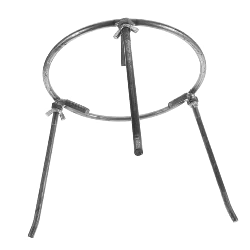 BAZEITFLOW Camping Grill Dreibein aus Metall Robustes Abnehmbares Dreibein Gestell für offenes Feuer und Outdoor Bbq Transportabel Langlebig Tragfähig für Picknick Wandern Angeln und Garten von BAZEITFLOW