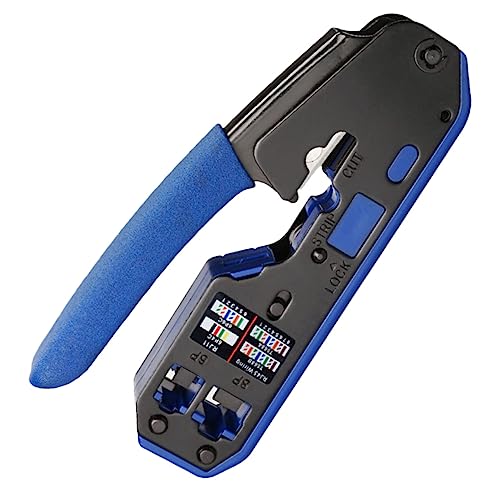 BAZEITFLOW Crimpzange Abisolierwerkzeug für Cata Cate Ergonomisches Design Einfach zu Bedienen und Tragbar für Netzwerkverbindungen BAZEITFLOW Crimpzange Abisolierwerkzeug für Cata Cate Ergonomisches Design Einfach zu Bedienen und Tragbar für Netzwerkverbindungen von BAZEITFLOW