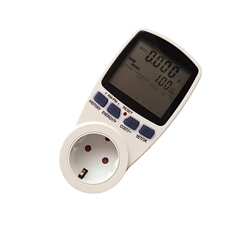 BAZEITFLOW Digitaler Großbild Energiezähler mit LCD Rate Steckdose Energieanalysator für Präzise Strommessung und Kostenüberwachung BAZEITFLOW Digitaler Großbild Energiezähler mit LCD Rate Steckdose Energieanalysator für Präzise Strommessung und Kostenüberwachung von BAZEITFLOW