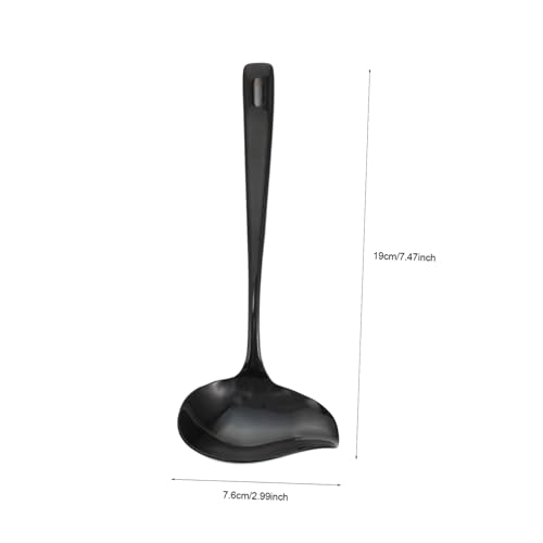 BAZEITFLOW Edelstahl Entenschnabel Löffel Schwarz Kleine Sauce Schöpfkelle mit Langem Griff Verschleißfest Einteilig Geschmiedet Kreatives Design für Vielseitigen Küchengebrauch BAZEITFLOW Edelstahl Entenschnabel Löffel Schwarz Kleine Sauce Schöpfkelle mit Langem Griff Verschleißfest Einteilig Geschmiedet Kreatives Design für Vielseitigen Küchengebrauch von BAZEITFLOW