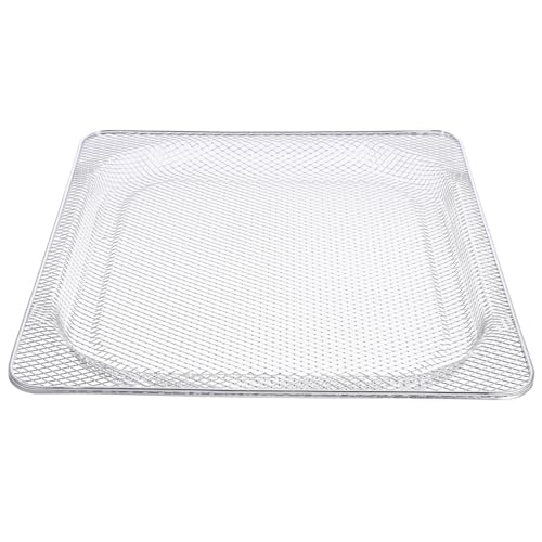 BAZEITFLOW Edelstahl Luftfritteusen Korb Großer Frittierkorb mit Antihaftbeschichtung Backofen Grillrost Ersatzkorb für Fettarmes Kochen und Einfache Reinigung von BAZEITFLOW