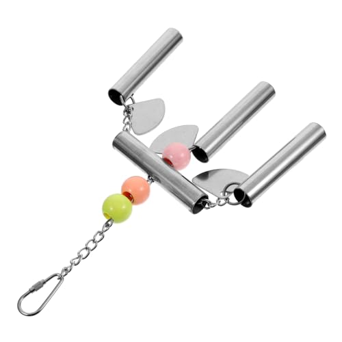 BAZEITFLOW Edelstahl Papagei Glockenspielzeug Hängend Stressabbau Vogelkäfig Zubehör für Nymphensittiche Wellensittiche Mittelgroße Vögel BAZEITFLOW Edelstahl Papagei Glockenspielzeug Hängend Stressabbau Vogelkäfig Zubehör für Nymphensittiche Wellensittiche Mittelgroße Vögel von BAZEITFLOW