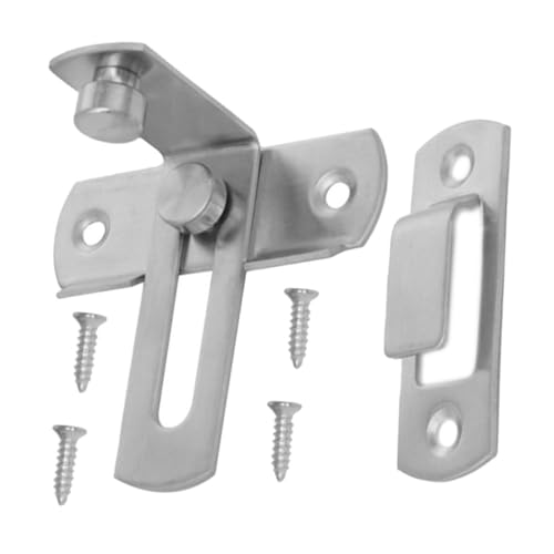 BAZEITFLOW Edelstahl Schiebetür Riegelschloss Rechtwinkliger Türverschluss Robust für Türen Fenster Schränke Badezimmer Vielseitig Schnelle Montage BAZEITFLOW Edelstahl Schiebetür Riegelschloss Rechtwinkliger Türverschluss Robust für Türen Fenster Schränke Badezimmer Vielseitig Schnelle Montage von BAZEITFLOW