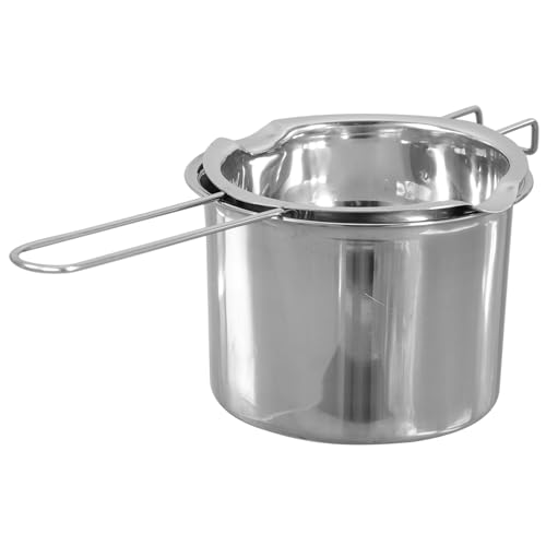 BAZEITFLOW Edelstahl Schmelztopf Doppelkessel Schmelzschale Butter Schokolade Käse Schmelzen Backen Wasserbad Topf für Haushalt Bäckerei Restaurant von BAZEITFLOW