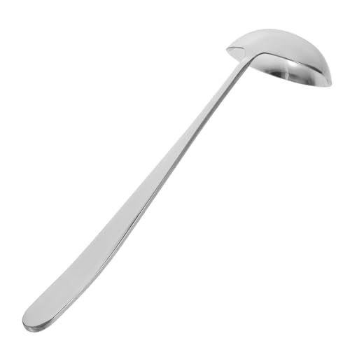 BAZEITFLOW Edelstahl Suppenkelle Großer Wasserschöpfer Robuster Küchenhelfer für Suppe Kochen Servieren Vielseitig Einsetzbar Langlebiges Küchenutensil für Hot Pot von BAZEITFLOW