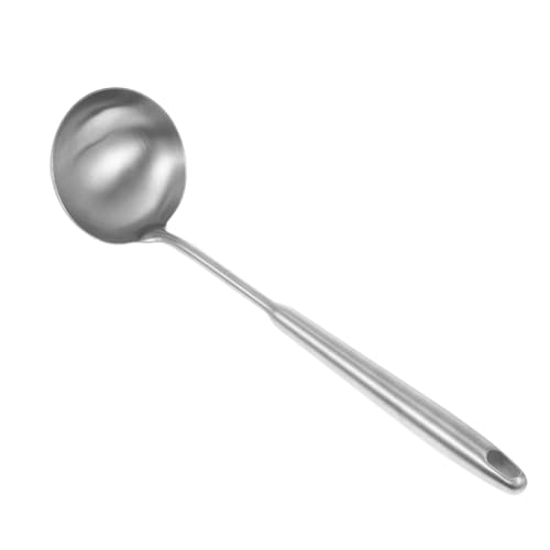 BAZEITFLOW Edelstahl Suppenkelle Kochlöffel mit Langem Griff Hitzebeständig Lebensmittelecht Praktisches Küchenutensil für Fondue und Spülmaschinengeeignet Silberfarben BAZEITFLOW Edelstahl Suppenkelle Kochlöffel mit Langem Griff Hitzebeständig Lebensmittelecht Praktisches Küchenutensil für Fondue und Spülmaschinengeeignet Silberfarben von BAZEITFLOW
