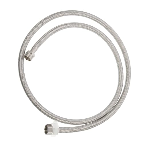 BAZEITFLOW Edelstahl Waschmaschinenverlängerung Innen und Außengewinde Flechtschlauch Braided Wasserschlauch Robuster Anschluss für Einfache Installation BAZEITFLOW Edelstahl Waschmaschinenverlängerung Innen und Außengewinde Flechtschlauch Braided Wasserschlauch Robuster Anschluss für Einfache Installation von BAZEITFLOW