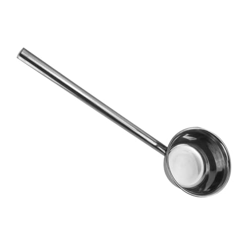 BAZEITFLOW Edelstahl Wasserlöffel mit Langem Griff Tiefer Großer Schöpflöffel Leichter Wasserschöpfer für Küche Garten Obstwaschen und Haushalt Ergonomisch Langlebig und Einfach zu Reinigen von BAZEITFLOW