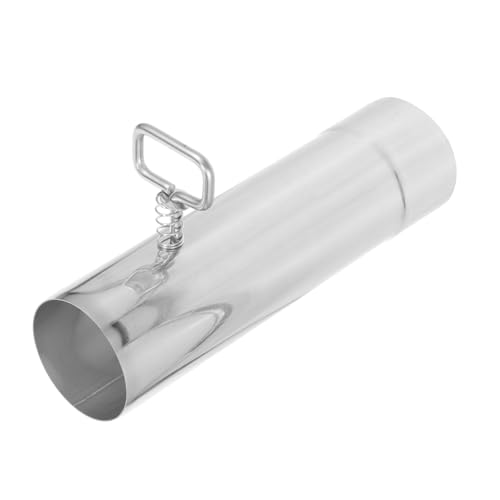BAZEITFLOW Einstellbares Edelstahl Rauchrohr mit Dämpfer Flexible Abzugsrohr für Camping und Outdoor Flammenhemmend Luftdicht Leicht Montierbar Vielseitig für Küche und Badezimmer von BAZEITFLOW